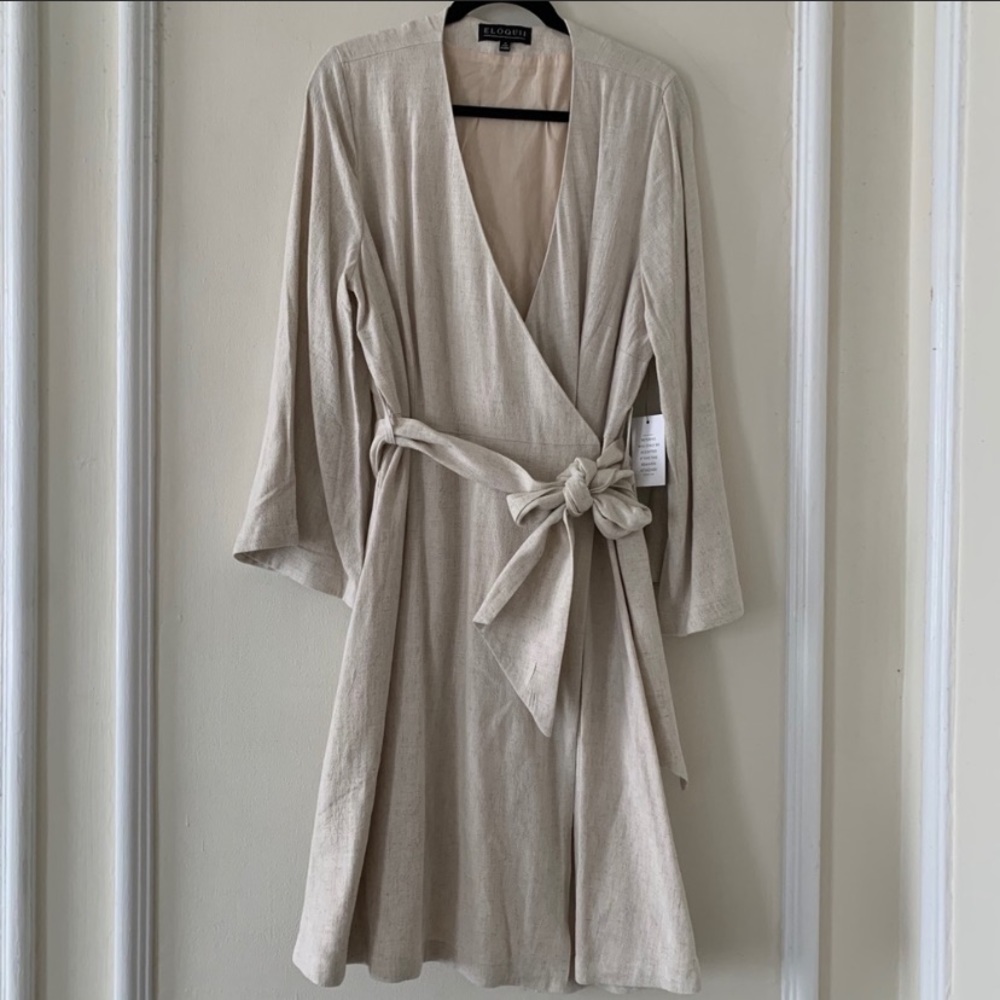Linen wrap dress! - Picture 3 of 5